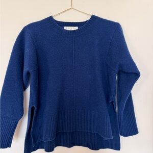 Sandro Royal Blue Crewneck Wool Sweater